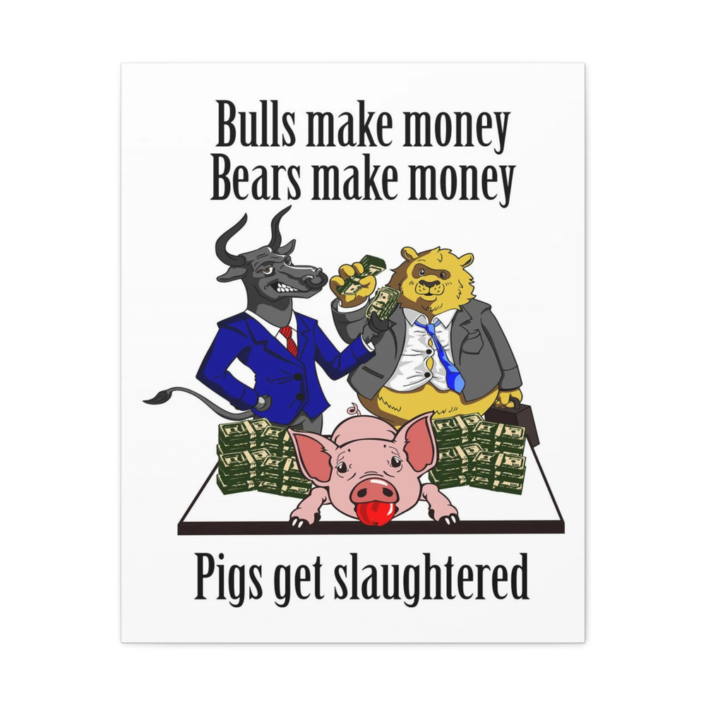 Bulls & Bears Canvas Wall Art - Vibrant Colors & Timeless Design